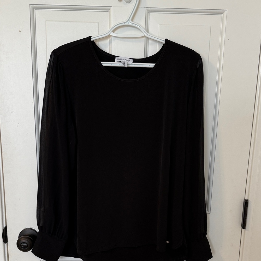 Calvin Klein Women's Classic Black Blouse
